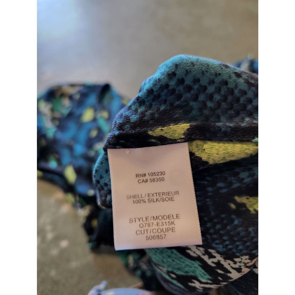 Equipment Liam Silk Multi Color Python Print Sz Xs - image 4